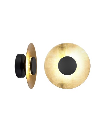 ORION * APLIQUE LED 8W 3000K NEGRO / PAN DE ORO